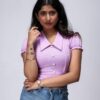 Raasha Apparel Women's Polyester Half Sleeve Solid Textured ... - Image 6