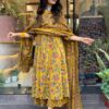 GoSriKi Women's Rayon Viscose Printed Anarkali Kurta with Pa... - Image 10