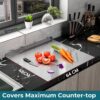 OrganizeMee Steel Chopping Board for Kitchen Large | Fruits ... - Image 9