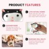 Foodie Puppies Natural Latex Rubber Squeaky Black & White Pu... - Image 5