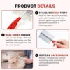 Foodie Puppies Double Side Steel Needles Comb for Dogs and C... - Image 4