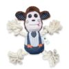 Foodie Puppies Monkey Crinkle Paper Rope Plush Toy for Dogs ... - Image 2