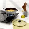 Amazon Brand - Solimo-Non Stick Kadhai With Glass Lid(26 Cm,... - Image 6