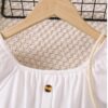 TAGAS Toddler Girls Striped Print Puff Sleeve Bow Front Dres... - Image 4