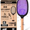 WEIRD WOLF 2 in 1 UV Light Mosquito Bat Racket Electric Fly ... - Image 2