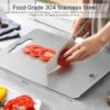 HOMEBASIC 304 Stainless Steel Chopping Board for Kitchen (S-... - Image 3