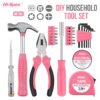 Hi-Spec 24pc Pink Household DIY Tool Kit for Women. Small Mi... - Image 3