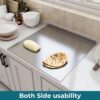 OrganizeMee Steel Chopping Board for Kitchen Large | Fruits ... - Image 8