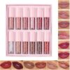 HUDACRUSH Mini Lipstick Combo Set - Pack of 12 Matte Lipstic... - Image 2