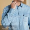 Symbol Premium Men's Casual Cotton Denim Shirt (Regular Fit) - Image 6