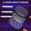 WEIRD WOLF 2 in 1 UV Light Mosquito Bat Racket Electric Fly ... - Image 4