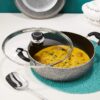 Amazon Brand - Solimo-Non Stick Kadhai With Glass Lid(26 Cm,... - Image 3