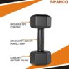 Spanco PVC (Hex Shape) Dumbbells (1 Kg. X 2 = 2 Kg) Pack of ... - Image 5