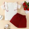 4YOU DRESSES Beautiful Dresses for Girls (Maroon and White, ... - Image 4