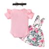 Hopscotch Baby Girls Cotton Floral And Spandex Overall Set I... - Image 3