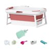 MERISHOPP®Portable Bathtub Adult 46.5" Barrel for Hot and Co... - Image 4