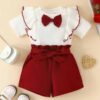 4YOU DRESSES Beautiful Dresses for Girls (Maroon and White, ... - Image 3