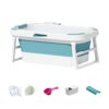 MERISHOPP®Portable Bathtub Adult 46.5" Barrel for Hot and Co... - Image 6
