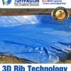 TUFFPAULIN 80FT X 80FT 200 GSM Blue Pond Liner Super Heavy D... - Image 4