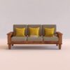 Mamta Furniture Wooden Solid Sheesham Wood 3 Seater Sofa Set... - Image 7