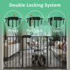 ALLAIBB Extra Wide Pressure Mount Baby Gate Auto Close Black... - Image 4