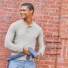 Hanes Men's Long Sleeve Beefy Henley Shirt, Pebblestone Heat... - Image 6