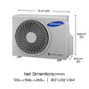 Samsung 1 Ton 3 Star Inverter Split AC (Alloy AR12RV3HEWK Wh... - Image 8
