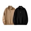Trillion Half Zipper Solid Sweatshirt for Men (Pack of 2) - Image 2