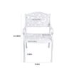 OUTLIVING Cast Aluminium Patio Castign Outdoor Set Balcony (... - Image 7