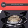 Elica Vetro Glass Top 3 Burner Gas Stove with Double Drip Tr... - Image 5