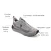U.S. POLO ASSN. Mens Frank Grey Running Shoe-(UK8)(US9)(2FD2... - Image 4