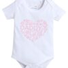 BUMZEE White & Pink Girls Half Sleeves Bodysuit & Skirt Set ... - Image 3