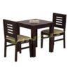 Solid Sheesham Wood 2 Seater Dining Table Set with 2 Chair f... - Image 4