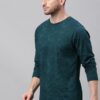 Urbano Fashion Men\'s Dark Green Printed Full Sleeve Slim Fi... - Image 4