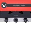 Elica Vetro Glass Top 3 Burner Gas Stove with Double Drip Tr... - Image 6