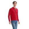 Hanes Men's Long Sleeve Beefy Henley Shirt, Burnt Brick, Lar... - Image 2