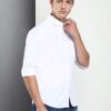 Dennis Lingo Men\'s Cotton White Solid Casual Shirt (C301_Wh... - Image 6