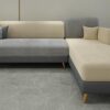 Sixpine Premium Velvet LHS Sectional Sofa (3+Lounger) - Dual... - Image 2