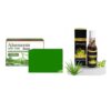 Aloeneem & Tulsi Soap (4 Pack) & Hair Oil Bhringaraj For Men... - Image 2