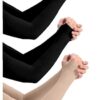 PURSUE FASHION Unisex Full Arm Fingerless Sleeves Gloves for... - Image 2