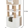 TRIXIE Lucano 39.8-in Cat Tower, Sisal Scratching Posts, Cat... - Image 11