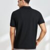 Leriya Fashion Men\'s Polo-Neck with Zip Closure Type T-Shir... - Image 3