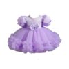 Niren Enterprise Rollar Frock net Embroidery Work Ruffle Pat... - Image 2