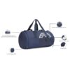 Tommy Hilfiger Unisex Stalin Duffel Gym Bag - Navy - Image 3