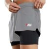 BOLD FITNESS 2 in 1 Active Dual Shorts with Inner Tights Lay... - Image 2