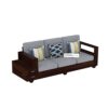 SAAMENIA FURNITURES Solid Sheesham Wood 3 Seater Sofa Set wi... - Image 5