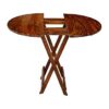 Home furniture Wooden Patio Dining Set Foldable 4 Chair and ... - Image 10