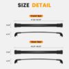 HmmtyRack Roof Rack Cross Bars Compatible with Hyundai Palis... - Image 9