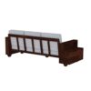 SAAMENIA FURNITURES Solid Sheesham Wood 3 Seater Sofa Set wi... - Image 6