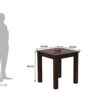 Solid Sheesham Wood 2 Seater Dining Table Set with 2 Chair f... - Image 8